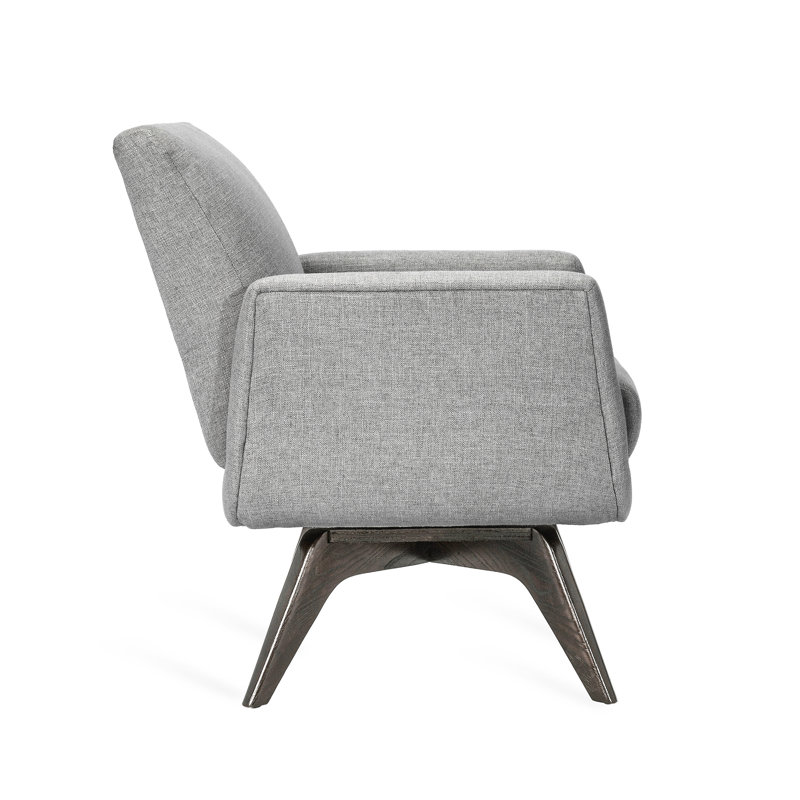 Landon Armchair, Pure Gray 100% Polyester, Vintage Gray