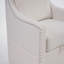 Chaise d'appoint pivotante avec fauteuil simple rembourré avec dossier pour le salon