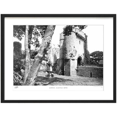 Lewes, Castle 1890 by Francis Frith - Single Picture Frame Print