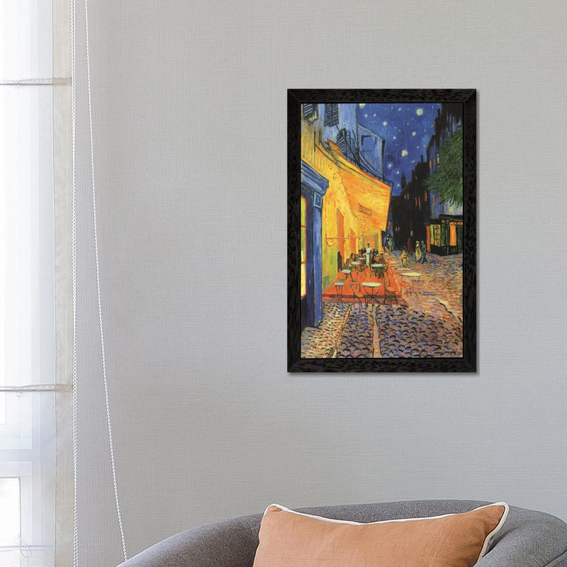 Vincent Van Gogh - Painting on Canvas, 152.5cm H x 101.5cm W x 3.81cm D, Black Floater Framed