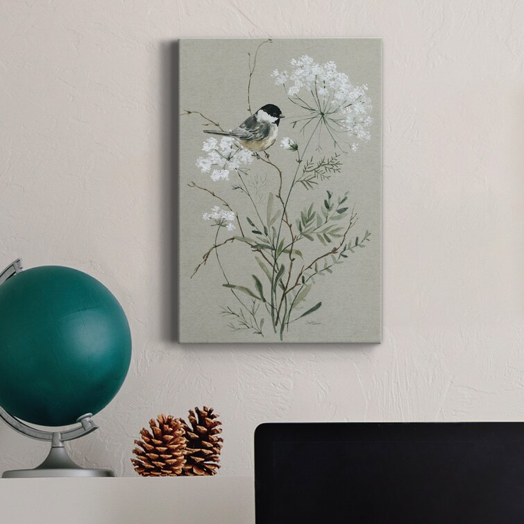 Bouquet Of Grace Bird I Premium Gallery Wrapped Canvas - Ready To Hang