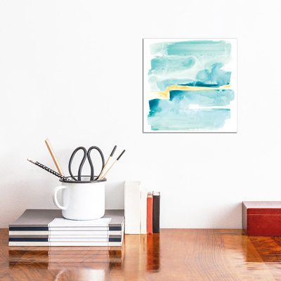 Liquid Shoreline IV by June Erica Vess - Wrapped Canvas Painting