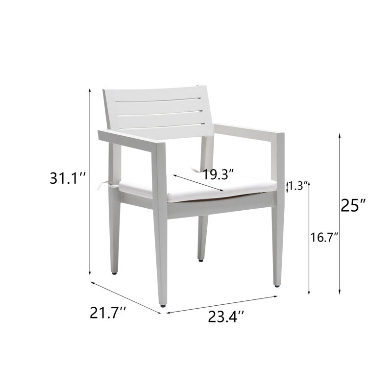 Chaises d'extérieur grisâtres en aluminium avec coussins