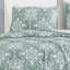 Ensemble de couvre-lit réversible 3 pièces en sarcelle matelassé Teal-121375411