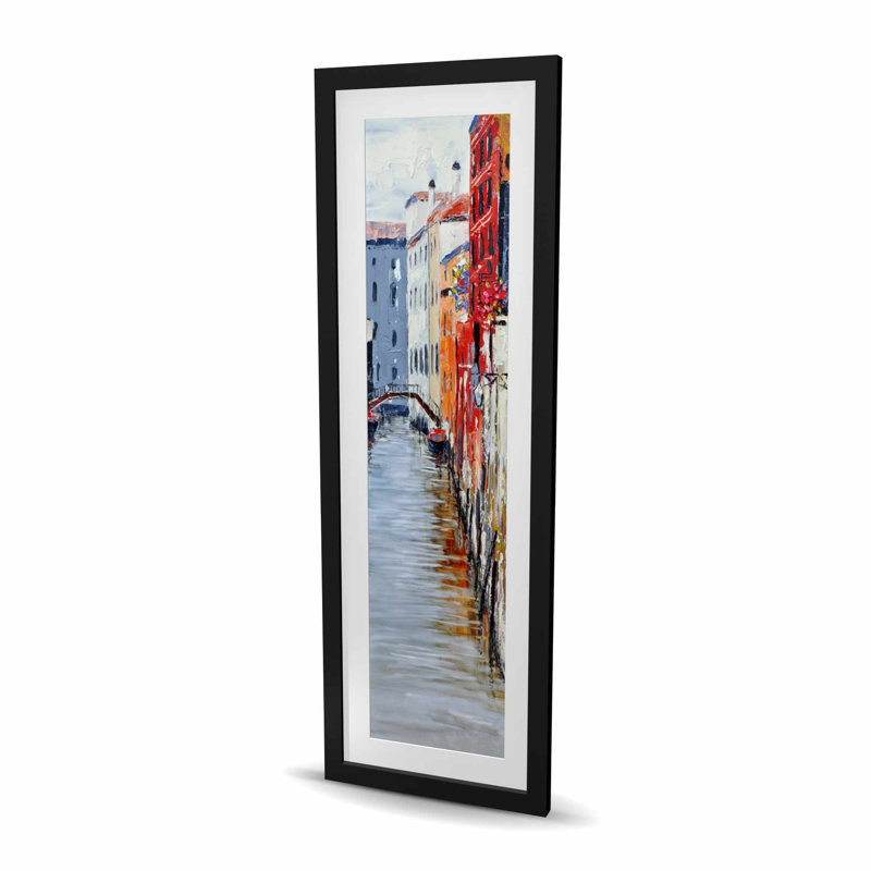 The Grand Canal Venice - Reproduction d'art encadrée contemporaine