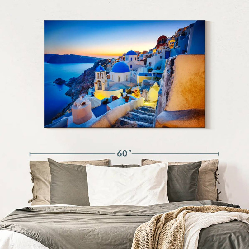 Ravi Dusky Oia, 34" H x 51" W