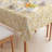 Rectangular Tablecloth, 100% Cotton, 60X104", Golden Dots-395061169