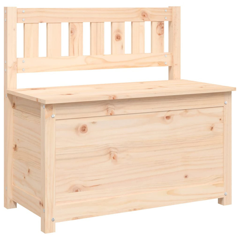  Banc en bois de pin massif 31,5 po x 16,1 po x 30,3 po, Brun