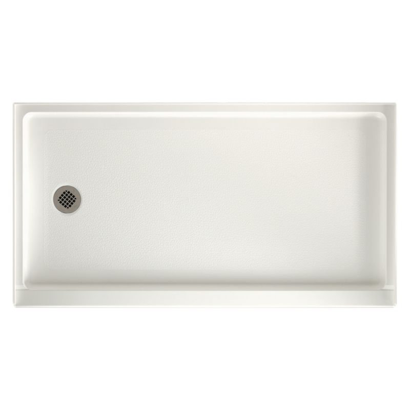 Base de douche 32" x 60" à simple seuil veritek, Blanc, Côté droit