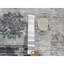 Tapis décoratif de conception unique noué à la main New Age Grey 7 pi 9 po x 9 pi 10 po