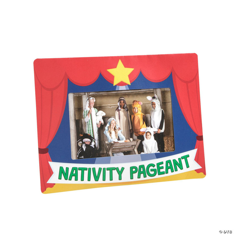 Cadres photo 8 x 6 pouces en crèche de Noël crèche multicolore - 12 pièces