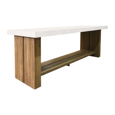 Perpetual Rectangular Concrete Outdoor Bar Table