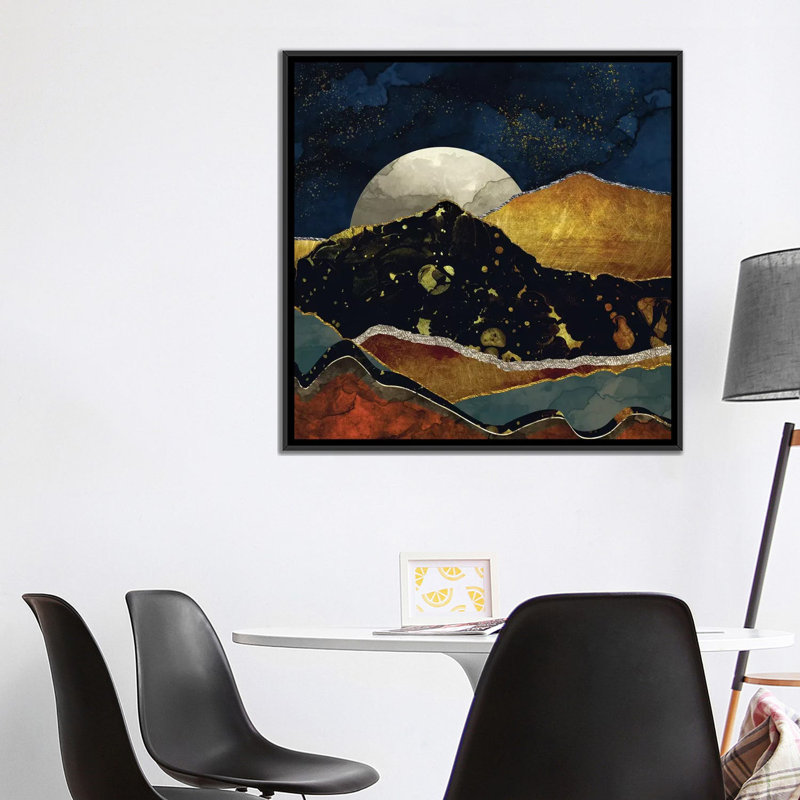 Nuit de bronze SpaceFrog Designs, H 12 po x l 12 po x P 0,75 po, Pas de tapis, Toile tendue