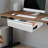 22 Inch White Under Desk Mounted Sliding Pull-Out Drawer Storage Organizer For Sit Stand Workstation Pull-Out Drawer
