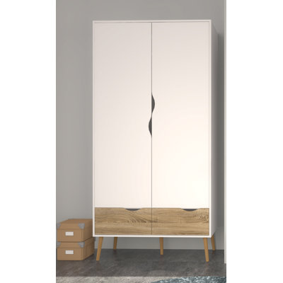 Caslynn 2 Door Manufactured Wood Wardrobe