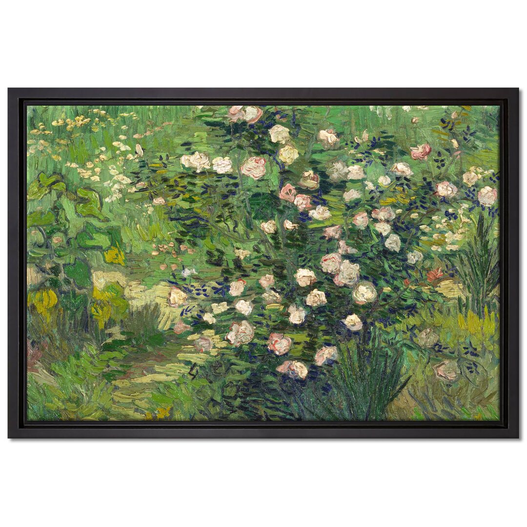 Gerahmter Kunstdruck Leinwandbild Rosen von Vincent Van Gogh