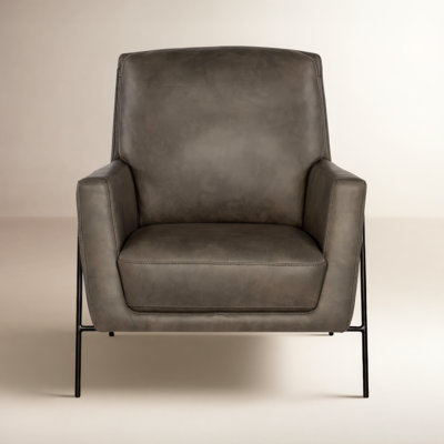 Aziel Genuine Leather Club Chair