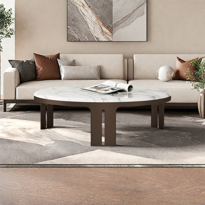 Table basse ronde en marbre