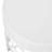 Feio Outdoor Side End Table 14 Inch Round Geometric Pattern White Iron-121489441