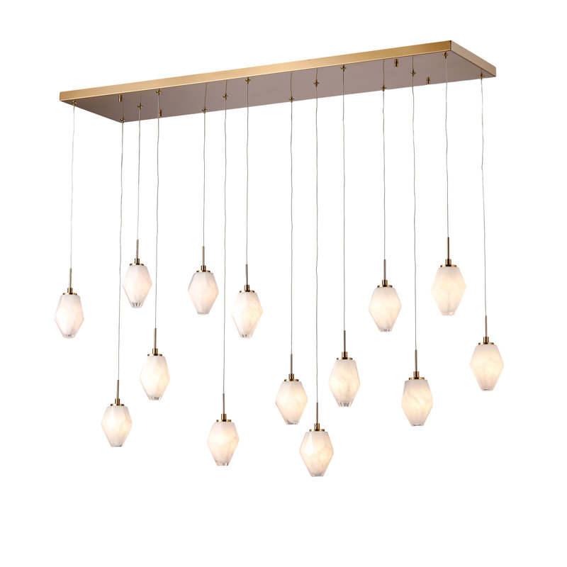 Lustre en laiton antique 47 po Aguero
