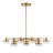 Uttermost Wedge 12 Lt LED Brass Chandelier
