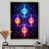 Toile avec cadre flottant or