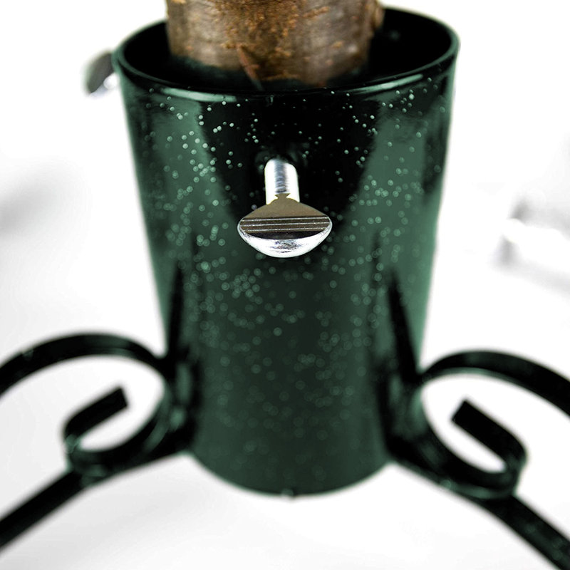 Steel Live Tree Stand For Max. Tree Height 3.1 - 3.6m, 23cm H x 50cm W x 50cm D, Green