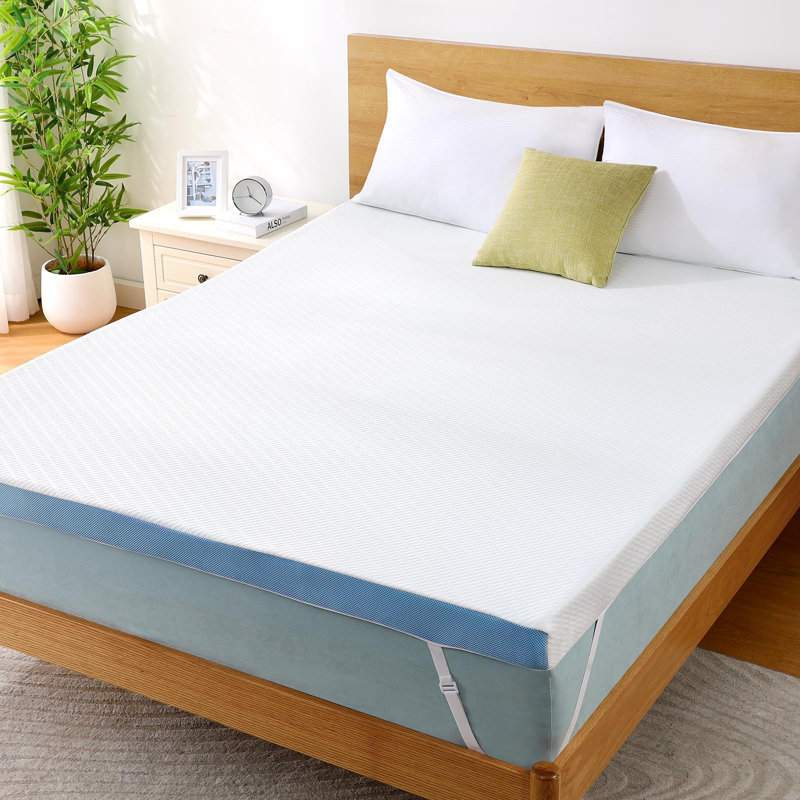 3-Inch Gel Memory Foam Mattress Topper For Bed, Pressure-Relieving, Cooling Comfort With Removable Washable Cover, King