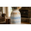 Vase en grès céramique moderne avec un design torsadé unique - Accent décoratif pour les intérieurs contemporains