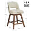 Tabouret de bar pivotant en similicuir Bisto-1251283862-1251283861