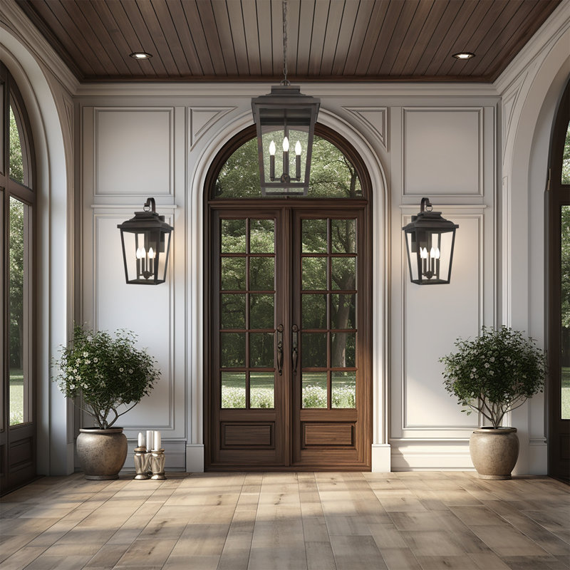 Irvington Manor - Lanterne suspendue à chaîne Xl, H 21,63 po x l 12,5 po x P 12,5 po