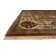 Tapis oriental argenté en laine noué à la main acajou / ivoire