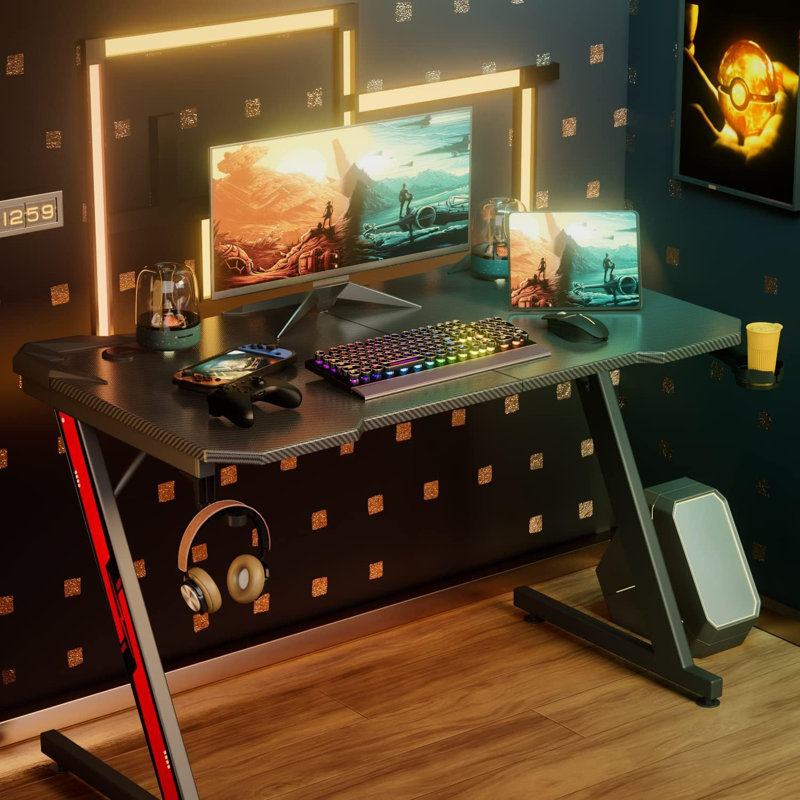 Game Table, Black/Red