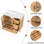Meuble-lavabo 36 po avec structure en bois massif, 2 portes à fermeture douce, 4 tiroirs à fermeture douce, tablette réglable