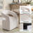 Hector 25.4" Wide Modern Upholstered Armchair With Open Back