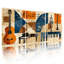 Tableau abstrait d'instruments de musique sur toile (lot de 3)-1738215703