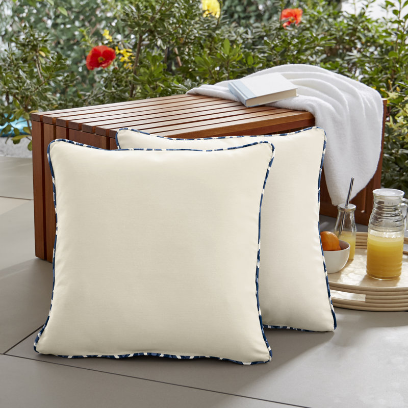 Outdoor Reversible Throw Pillow, 18" x 18"