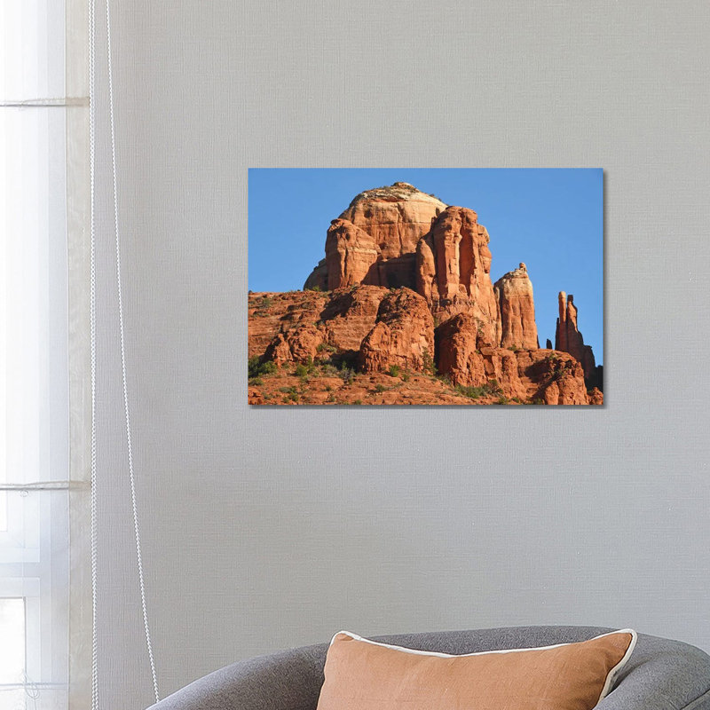 Cathédrale - Arizona - reproduction d'art sur toile tendue, H 18 po x l 26 po