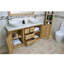 Deleo 1430mm Double Bathroom Vanity with Vessel Stone Basin-37305222