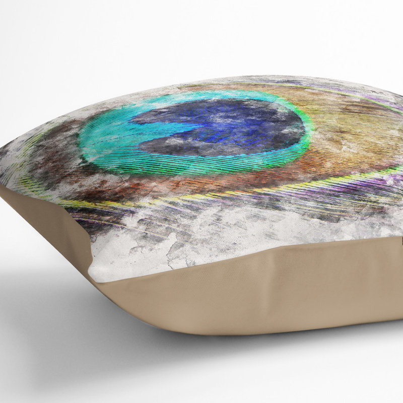 Square Cushion, Stone, 40cm H x 40cm W x 15cm D