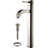 Bathroom Combos Glass Circular Vessel Bathroom Sink with Faucet-6000178