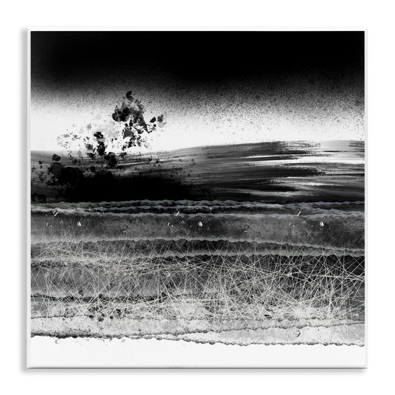 «Dusty Landscape», plaque murale monochrome, conception par Atelier Posters