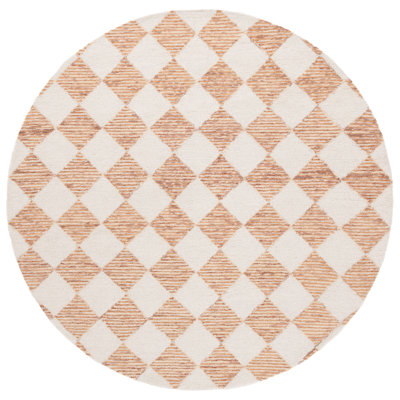 Ebony Hand Tufted Wool Pile Checkered Rug