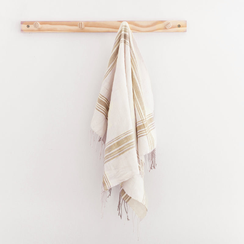 Cabin Hatch Cotton Hand Towel, Beige