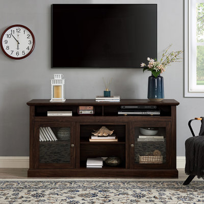 Contemporary Tv Media Stand, Modern Entertainment Console, Accent Cabient