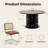 5-piece Round Pedestal Dining Set With Cane Back Cantilever Chairs-19417474
