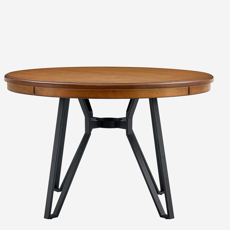 Round Dining Table (Light Ash), Ash Brown