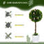 60cm Faux Flowering Topiary in Pot-1635763365