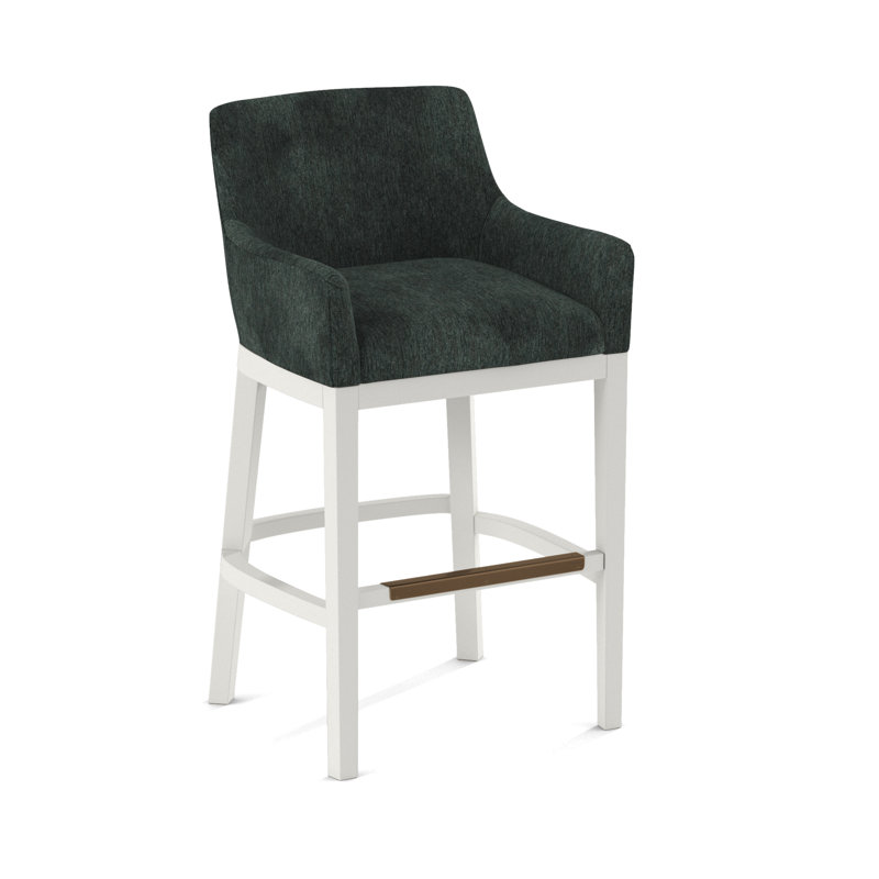 Upholstered Stool, White, 61597-78