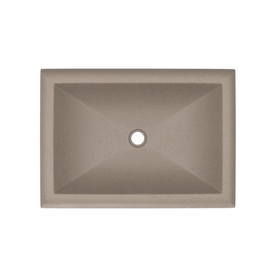 NativeStone Handmade Rectangular Drop-in Bathroom Sink